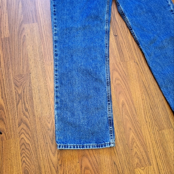 Levi's 516 Slim Fit Men's Blue Jeans W36 L30 Dark Wash Classic 100% Cotton Denim - Picture 5 of 12